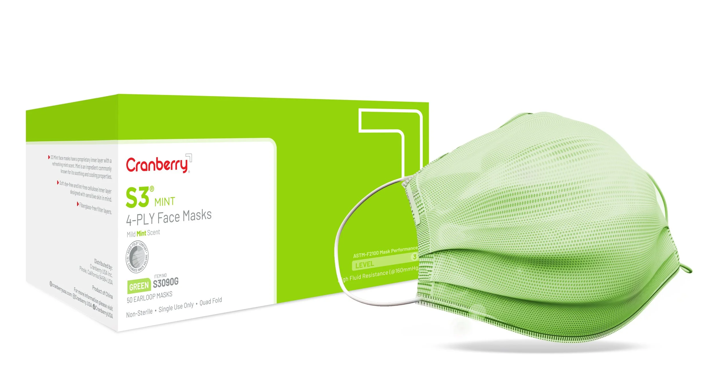 System システム Vマスク V3 400ml 200ml S3 Mint Face Mask | Experience Soothing Comfort — Cranberry USA
